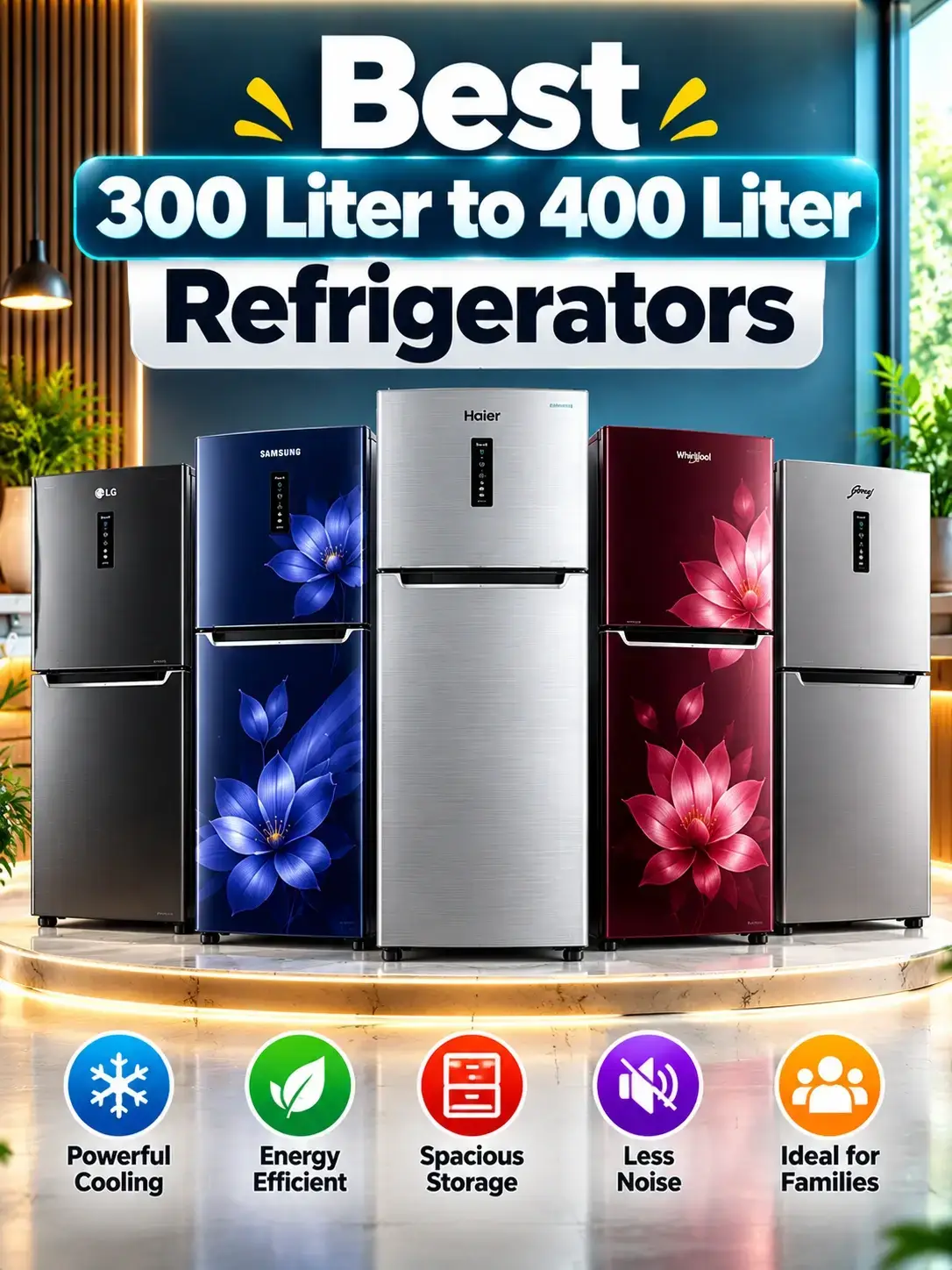 Best 300L to 400L Refrigerators
