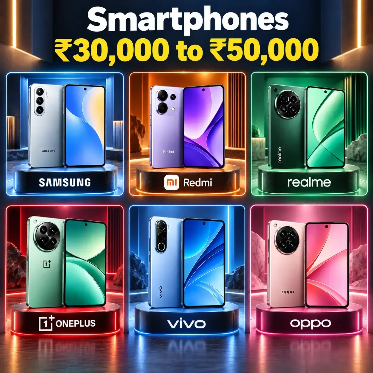 Best Smartphones 30000 to 50000