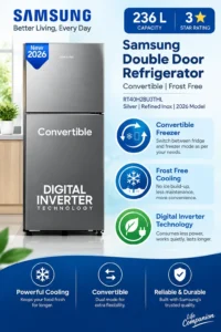 Samsung 236 L 3 Start Convertible Digital Inverter