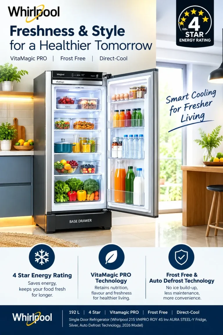 Best 100L to 300L Refrigerators -Whirlpool 192L Single Door